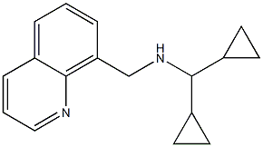 (dicyclopropylmethyl)(quinolin-8-ylmethyl)amine,,结构式