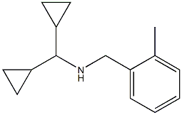 (dicyclopropylmethyl)[(2-methylphenyl)methyl]amine 化学構造式