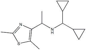 (dicyclopropylmethyl)[1-(2,5-dimethyl-1,3-thiazol-4-yl)ethyl]amine,,结构式