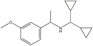 (dicyclopropylmethyl)[1-(3-methoxyphenyl)ethyl]amine,,结构式