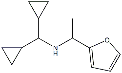 (dicyclopropylmethyl)[1-(furan-2-yl)ethyl]amine,,结构式