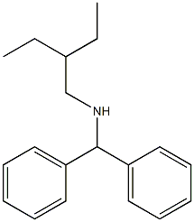 (diphenylmethyl)(2-ethylbutyl)amine Structure