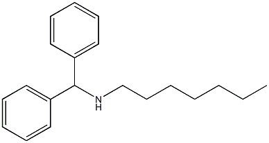 (diphenylmethyl)(heptyl)amine Structure