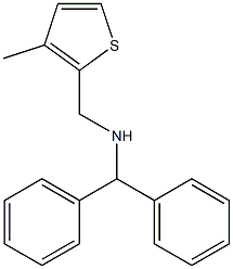 (diphenylmethyl)[(3-methylthiophen-2-yl)methyl]amine Structure