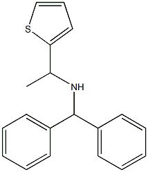 (diphenylmethyl)[1-(thiophen-2-yl)ethyl]amine 结构式