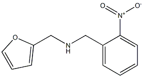 (furan-2-ylmethyl)[(2-nitrophenyl)methyl]amine Struktur