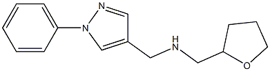 (oxolan-2-ylmethyl)[(1-phenyl-1H-pyrazol-4-yl)methyl]amine Structure