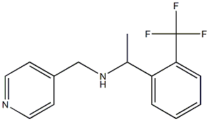 (pyridin-4-ylmethyl)({1-[2-(trifluoromethyl)phenyl]ethyl})amine 化学構造式
