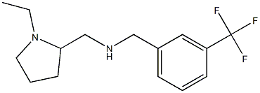 [(1-ethylpyrrolidin-2-yl)methyl]({[3-(trifluoromethyl)phenyl]methyl})amine Structure