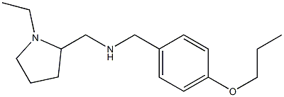 [(1-ethylpyrrolidin-2-yl)methyl][(4-propoxyphenyl)methyl]amine Structure