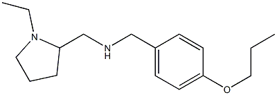 [(1-ethylpyrrolidin-2-yl)methyl][(4-propoxyphenyl)methyl]amine Struktur