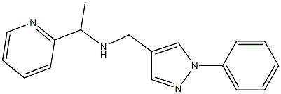[(1-phenyl-1H-pyrazol-4-yl)methyl][1-(pyridin-2-yl)ethyl]amine|