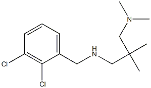 [(2,3-dichlorophenyl)methyl]({2-[(dimethylamino)methyl]-2-methylpropyl})amine,,结构式