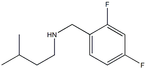 [(2,4-difluorophenyl)methyl](3-methylbutyl)amine,,结构式