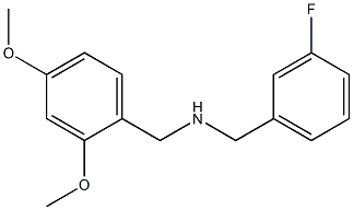 [(2,4-dimethoxyphenyl)methyl][(3-fluorophenyl)methyl]amine Structure