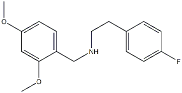 [(2,4-dimethoxyphenyl)methyl][2-(4-fluorophenyl)ethyl]amine,,结构式