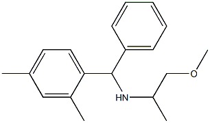 [(2,4-dimethylphenyl)(phenyl)methyl](1-methoxypropan-2-yl)amine 化学構造式
