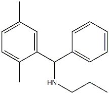 [(2,5-dimethylphenyl)(phenyl)methyl](propyl)amine Structure