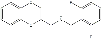 [(2,6-difluorophenyl)methyl](2,3-dihydro-1,4-benzodioxin-2-ylmethyl)amine,,结构式