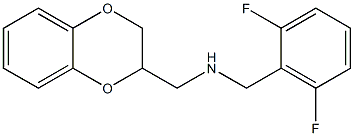 [(2,6-difluorophenyl)methyl](2,3-dihydro-1,4-benzodioxin-2-ylmethyl)amine 结构式