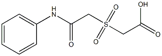[(2-anilino-2-oxoethyl)sulfonyl]acetic acid Structure