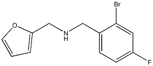 [(2-bromo-4-fluorophenyl)methyl](furan-2-ylmethyl)amine,,结构式