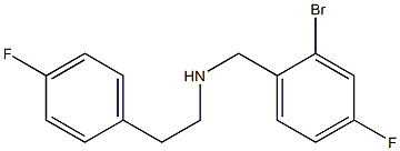 [(2-bromo-4-fluorophenyl)methyl][2-(4-fluorophenyl)ethyl]amine Structure