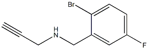 [(2-bromo-5-fluorophenyl)methyl](prop-2-yn-1-yl)amine 化学構造式