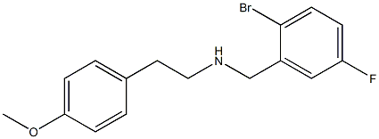 [(2-bromo-5-fluorophenyl)methyl][2-(4-methoxyphenyl)ethyl]amine Structure