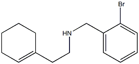 [(2-bromophenyl)methyl][2-(cyclohex-1-en-1-yl)ethyl]amine,,结构式