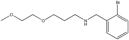 [(2-bromophenyl)methyl][3-(2-methoxyethoxy)propyl]amine Structure