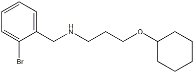 [(2-bromophenyl)methyl][3-(cyclohexyloxy)propyl]amine Structure