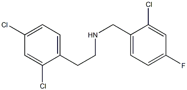 [(2-chloro-4-fluorophenyl)methyl][2-(2,4-dichlorophenyl)ethyl]amine 化学構造式