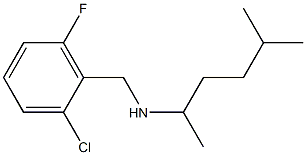 [(2-chloro-6-fluorophenyl)methyl](5-methylhexan-2-yl)amine,,结构式