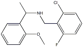 [(2-chloro-6-fluorophenyl)methyl][1-(2-methoxyphenyl)ethyl]amine Struktur