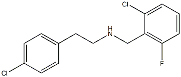 [(2-chloro-6-fluorophenyl)methyl][2-(4-chlorophenyl)ethyl]amine 结构式