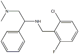 [(2-chloro-6-fluorophenyl)methyl][2-(dimethylamino)-1-phenylethyl]amine 化学構造式