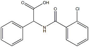 [(2-chlorobenzoyl)amino](phenyl)acetic acid,,结构式