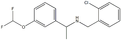 [(2-chlorophenyl)methyl]({1-[3-(difluoromethoxy)phenyl]ethyl})amine Structure