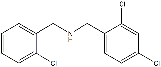 [(2-chlorophenyl)methyl][(2,4-dichlorophenyl)methyl]amine,,结构式