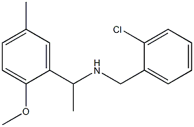 [(2-chlorophenyl)methyl][1-(2-methoxy-5-methylphenyl)ethyl]amine Struktur