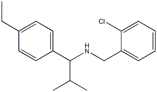 [(2-chlorophenyl)methyl][1-(4-ethylphenyl)-2-methylpropyl]amine 化学構造式