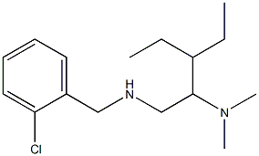 [(2-chlorophenyl)methyl][2-(dimethylamino)-3-ethylpentyl]amine,,结构式