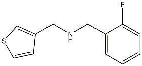 [(2-fluorophenyl)methyl](thiophen-3-ylmethyl)amine|