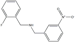 [(2-fluorophenyl)methyl][(3-nitrophenyl)methyl]amine 化学構造式