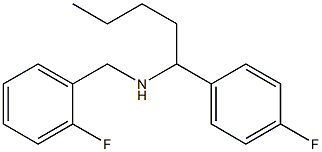 [(2-fluorophenyl)methyl][1-(4-fluorophenyl)pentyl]amine Struktur