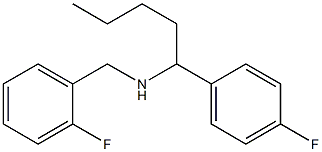 [(2-fluorophenyl)methyl][1-(4-fluorophenyl)pentyl]amine 化学構造式