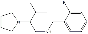 [(2-fluorophenyl)methyl][3-methyl-2-(pyrrolidin-1-yl)butyl]amine Structure