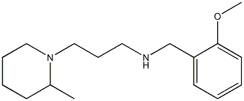 [(2-methoxyphenyl)methyl][3-(2-methylpiperidin-1-yl)propyl]amine,,结构式