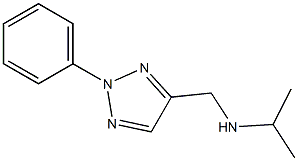 [(2-phenyl-2H-1,2,3-triazol-4-yl)methyl](propan-2-yl)amine,,结构式